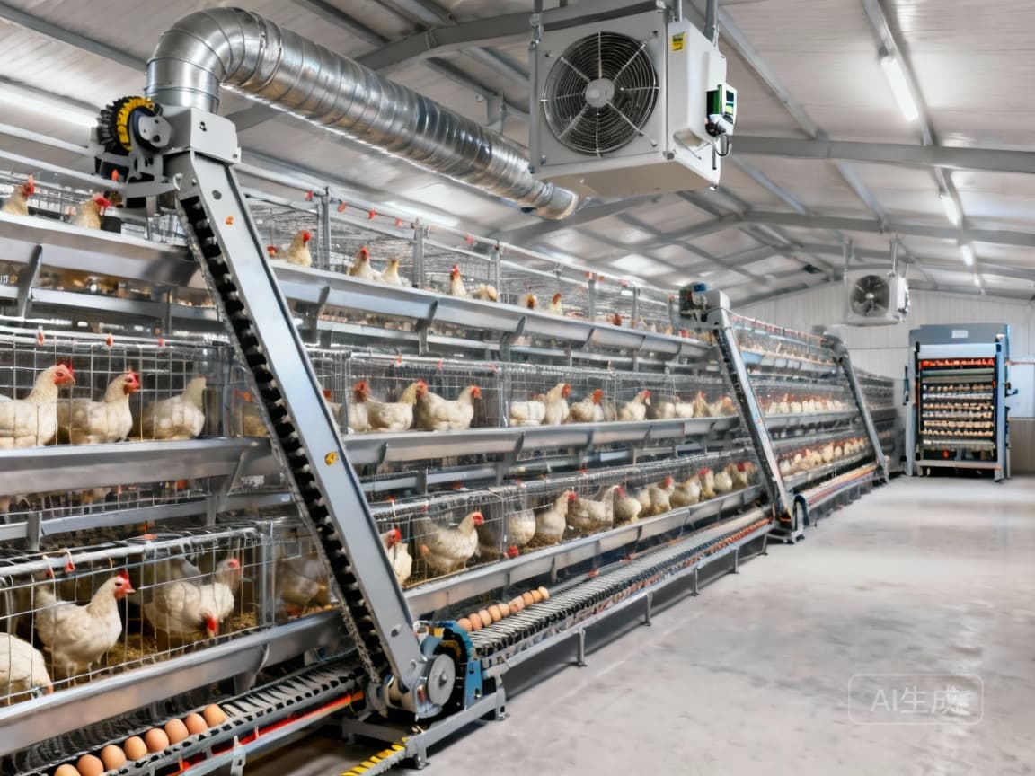 Optimizing Poultry Farm Productivity with Advanced Automated Cage Systems #8